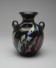 Sicilian Vase, c. 1878. Inspired by excavations of the ancient city of Pompeii in the 1860s. Separate shards of fused glass are incorporated in the structure which also includes the chemical elements ...