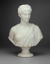 America, 1850/54. Allegorical figure representing the United States of America.  Diadem with 13 stars signifying the first states.