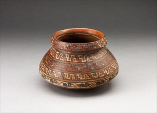 Miniature Jar with Bands of Geometric Motifs and Abstract Birds, A.D. 1450/1532.