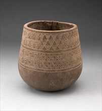 Vessel Incised with Panels of Textile-like Motifs, A.D. 1450/1532.