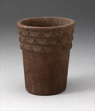 Drinking Vessel (Kero) with Incised Geometric Pattern, A.D. 1450/1532.