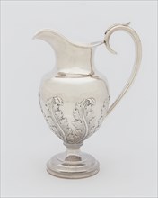 Pitcher, 1833. Relief design of acanthus leaves.
