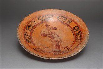 Plate Depicting a Dancing Figure, A.D. 600/800.