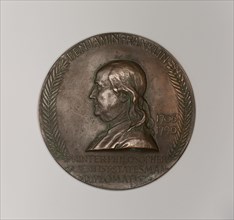Benjamin Franklin Commemorative Medal, 1906. 'Printer - Philosopher - Scientist - Statesman - Diplomatist'.
