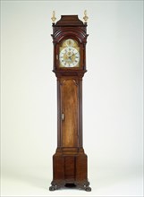 Tall Case Clock, c. 1750. Movement by Thomas Hughes, case attributed to George Glinn.