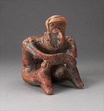 Seated Male Figure Leaning Forward with Arms Crossed over Knees, c. A.D. 200.