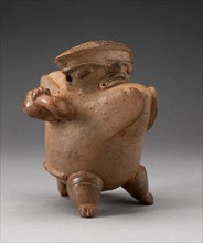 Vessel in the Form of a Hunchback Figure Carrying a Jar, A.D. 1200/1500.