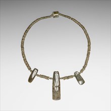 Beaded Necklace with Three Celt Pendants, A.D. 300/700.