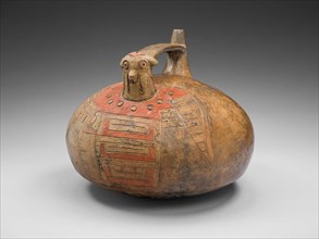 Strap-Handled Vessel in the Form of a Bird with Abstract Pattern on Body, 650/150 B.C.