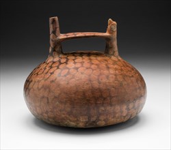 Negative-Painted Spotted Vessel with Bird-Head Spout, 650/150 B.C.