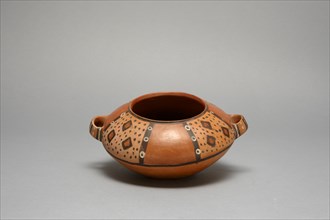 Handled Bowl with Panels of Geometric Motifs, c. A.D. 500/700.
