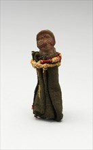 Mold-Made Female Figurine Wrapped in Cloth and Tied with String, c. A.D. 100/600.