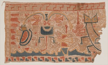 Painted Textile, c. A.D. 1000.