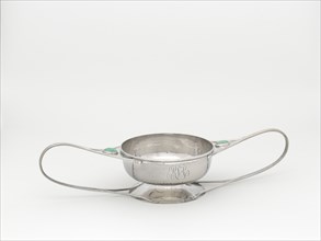 Two-Handled Dish, 1902/7. With turquoises set into the handles.