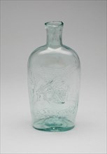 Flask, 1850/59. Maker's name with image of anchor.