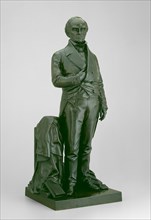 Daniel Webster, Modeled and cast 1853. One of the earliest sculptures in the U.S. to be patented and mass-produced.