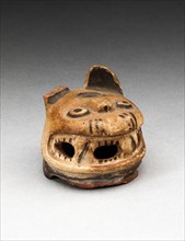Vessel Fragment in the Form of a Feline Head, A.D. 600/1000.