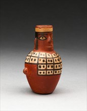 Miniature Jar in the Form of a Figure Wearing a Tunic, A.D. 600/1000.