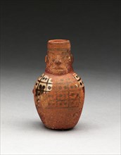 Miniature Jar in the Form of a Figure Wearing a Tunic, A.D. 600/1000.