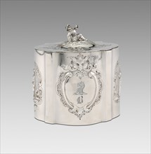 Tea Caddy, 1850/57. Retailed by Lincoln & Foss.