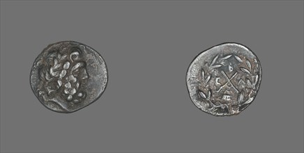Hemidrachm (Coin) Depicting the God Zeus Amarios, 234-146 BCE.