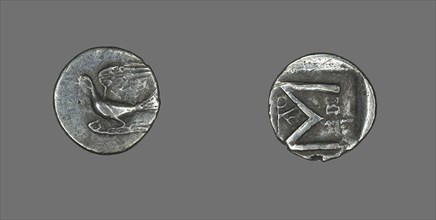 Hemidrachm (Coin) Depicting a Dove, 251-146 BCE.
