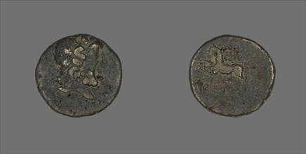 Coin Portraying the God Asklepios (?), 51 BC.