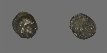 Coin Depicting Laureate Head, 400-350 BCE.