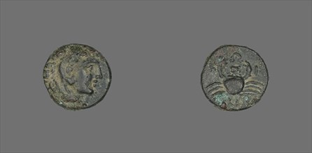 Coin Depicting the Hero Herakles, late 4th century BCE.