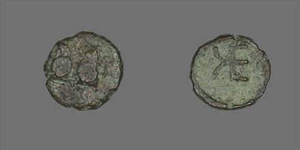 Coin Depicting Two Rams, about 400-310 BCE.