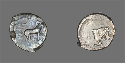 Tetradrachm (Coin) Depicting Quadriga and Charioteer, 460-430 BCE.