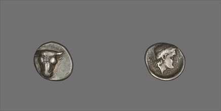 Hemidrachm (Coin) Depicting Bucranium, 355-346 BCE.