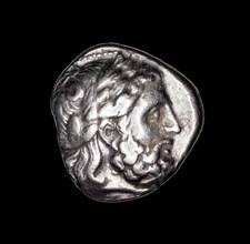 Tetradrachm (Coin) Depicting the God Zeus, 359-336 BCE.
