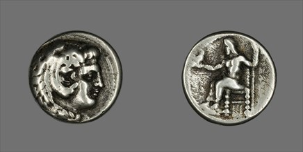 Tetradrachm (Coin) Depicting the Hero Herakles, 336-323 BCE.