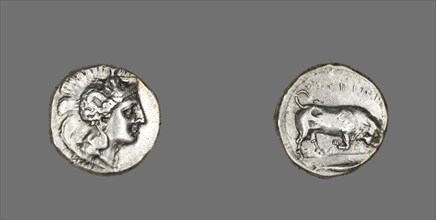Stater (Coin) Depicting the Goddess Athena, 350-320 BCE.
