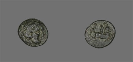 Coin Depicting Herakles, 220-178 BCE, issued by Philip V.