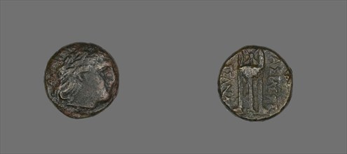 Coin Depicting the God Apollo, 316-297 BCE, issued by Cassander.