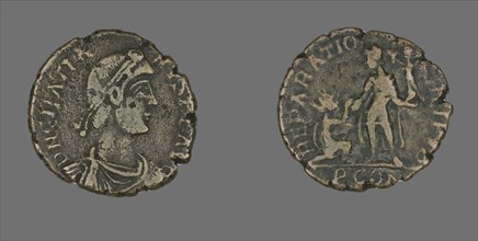 Coin Portraying Emperor Gratian, 367-383.