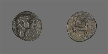 Coin Depicting Jugate Heads of Emperor Claudius and Agrippina, AD 41/54.