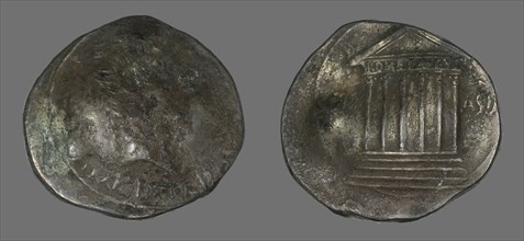 Coin Portraying Emperor Augustus, 27 BCE-14 CE.