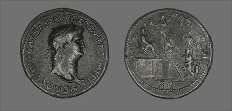 Coin Portraying Emperor Nero, 54-68.