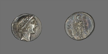 Denarius (Coin) Depicting the Goddess Salus, about 49 BCE.