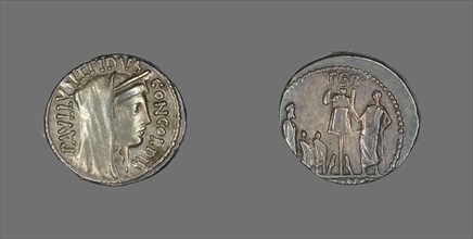 Denarius (Coin) Depicting the Goddess Concordia, about 62 BCE.