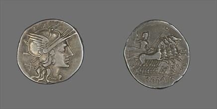 Denarius (Coin) Depicting the Goddess Roma, 144 BCE.