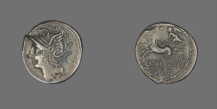 Denarius (Coin) Depicting the Goddess Roma, about 104 BCE.