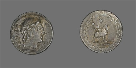 Denarius (Coin) Depicting the God Apollo, 85 BCE.