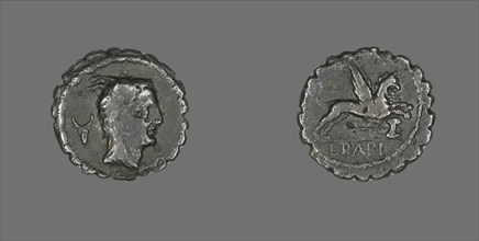 Denarius Serratus (Coin) Depicting the Goddess Juno Sospita, about 79 BCE.