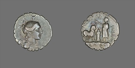Denarius Serratus (Coin) Depicting the Goddess Diana, about 81 BCE.