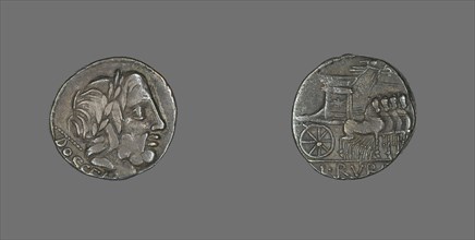 Denarius (Coin) Depicting the God Jupiter, about 87 BCE.