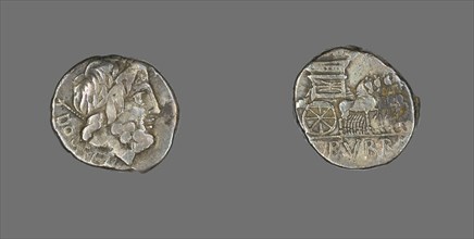 Denarius (Coin) Depicting the God Jupiter, about 87 BCE.